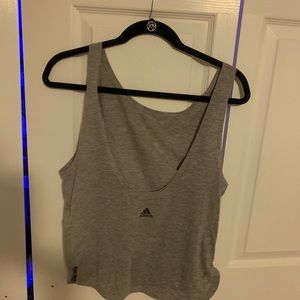 Open back adidas tank